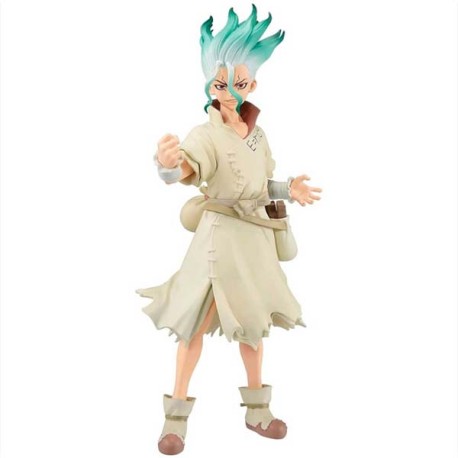 Boneco Dr. Stone Senku Ishgami Ver.B Figure Of Stone World Bandai Banpresto