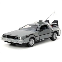 Miniatura De Volta Para o Futuro DeLorean Time Machine com Luz 1:24 Jada