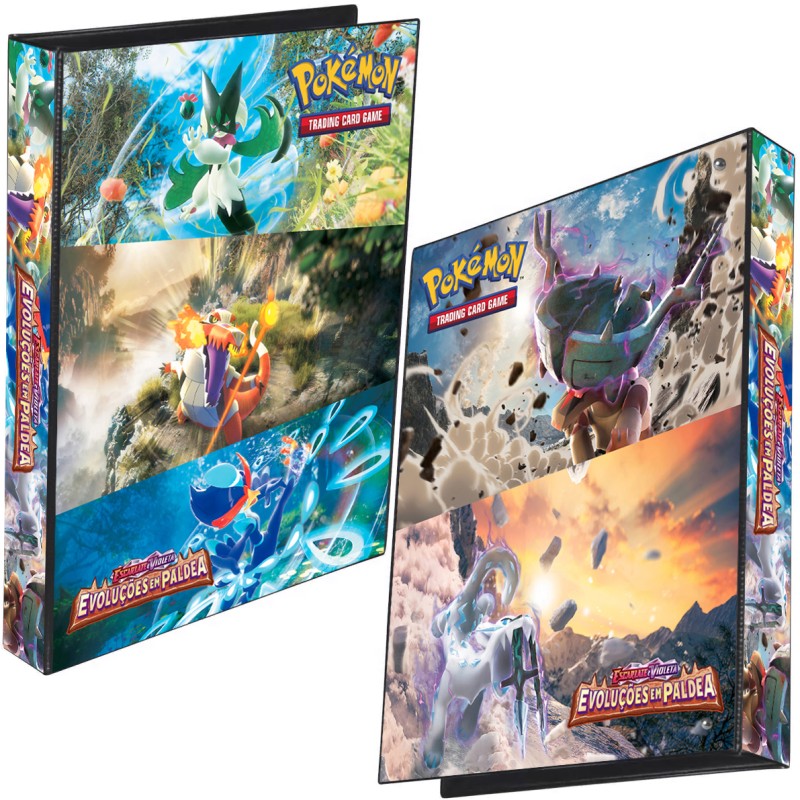 Álbum Pasta Fichário Pokémon Coleção 151 Escarlate E Violeta