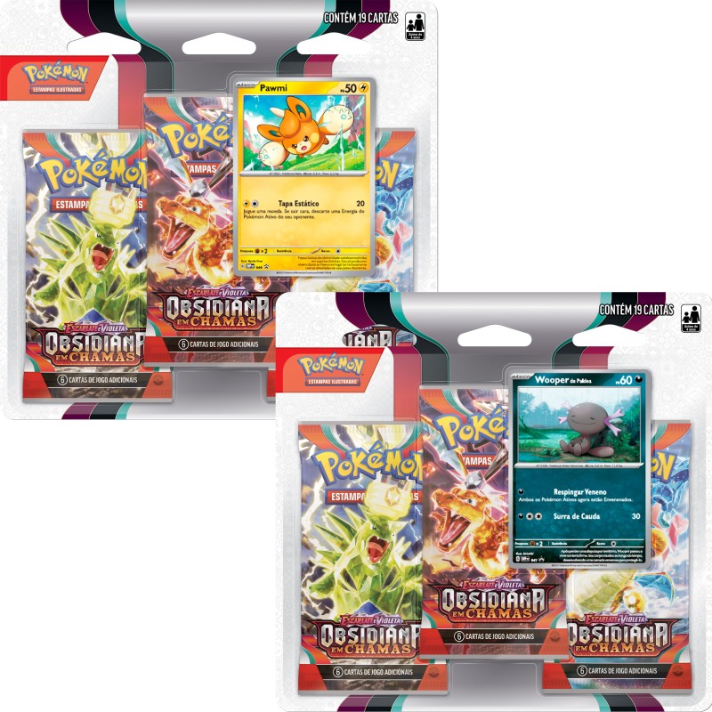 Triple Pack Pokémon Espathra Escarlate E Violeta 1 : :  Brinquedos e Jogos