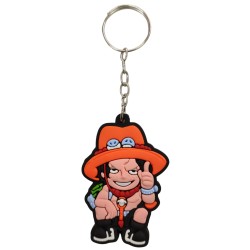 Chaveiro Emborrachado One Piece Ace