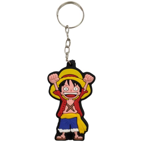 Chaveiro Emborrachado One Piece Piratas Monkey D. Luffy