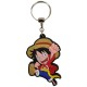 Chaveiro Emborrachado One Piece Piratas Monkey D. Luffy Pulando