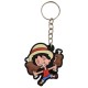 Chaveiro Emborrachado One Piece Piratas Monkey D. Luffy Comendo