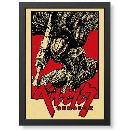 Quadro Decorativo Berserk Mangá geek.frame