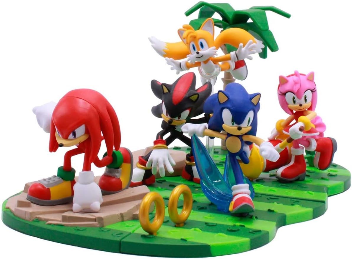 Bonecos Sonic the Hedgehog - Sonic e Tails 10 cm Just Toys