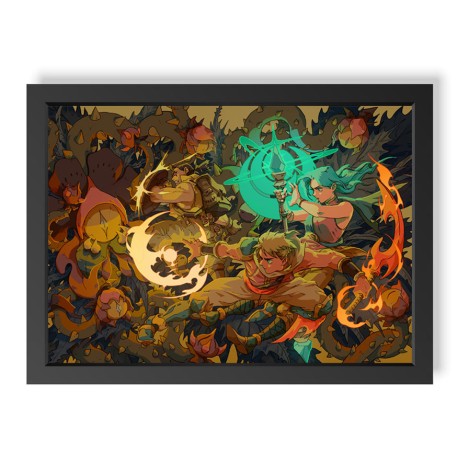 Quadro Decorativo Sea of Stars Zale e Valere Battle geek.frame