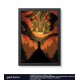 Quadro Decorativo Dragon Ball Shenlong e Goku geek.frame