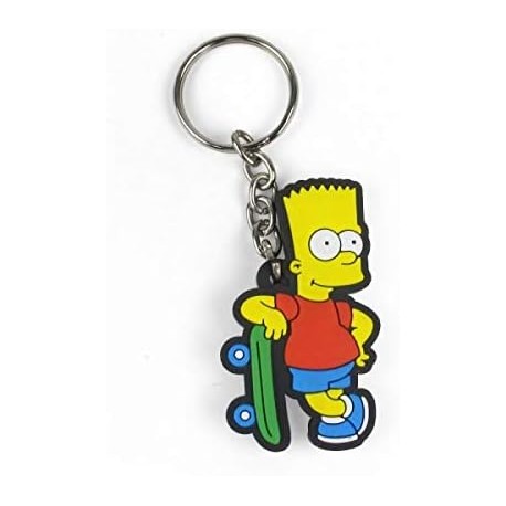 Chaveiro Emborrachado Os Simpsons Bart Simpson Skate