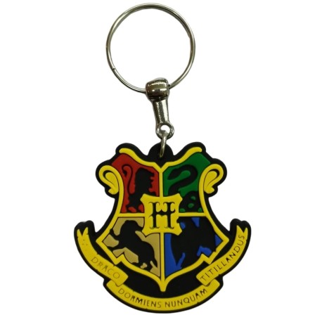 Chaveiro Emborrachado Harry Potter Brasão de Hogwarts