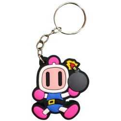 Chaveiro Emborrachado Bomberman Branco Shirobon