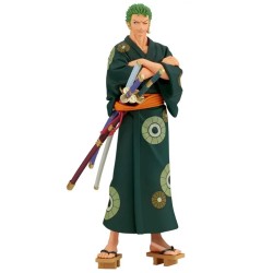 Boneco One Piece Roronoa Zoro Yukata Wanokuni DXF The Grandline Series Bandai Banpresto