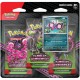 Triple Pack Pokémon Escarlate e Violeta Fábulas Nebulosas Pecharunt Copag