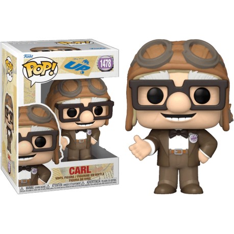 Boneco Disney Up Altas Aventuras Carl Pop Funko 1478