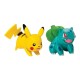 2 Bonecos Pokémon Pikachu VS Bulbasaur Tomy