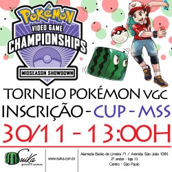 Inscrição Torneio Pokémon Challenge Cup Midseason Showdown MSS - 30/11 - 13:00h