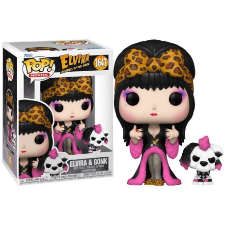 Boneco Elvira Mistress Of The Dark Elvira & Gonk Pop Funko 1647