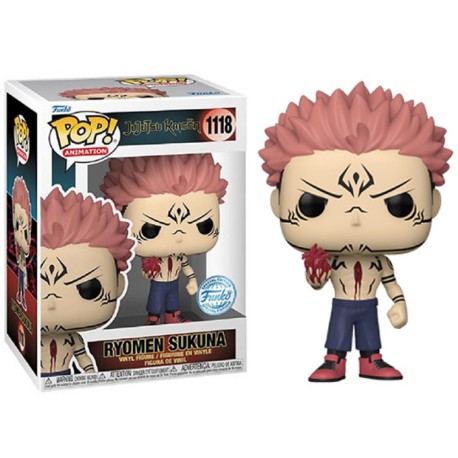 Boneco Jujutsu Kaisen Ryomen Sukuna With Heart Pop Funko 1118