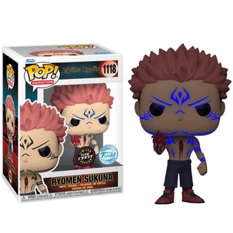 Boneco Jujutsu Kaisen Ryomen Sukuna With Heart Glow Chase Pop Funko 1118