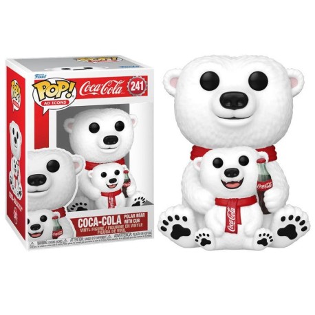 Boneco Coca-Cola Polar Bear With Cub Pop Funko 241