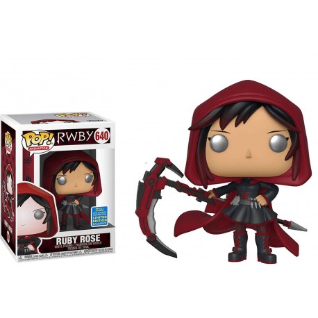 Boneco RWBY Ruby Rose Edição Limitada Summer Convention 2019 Pop Funko 635