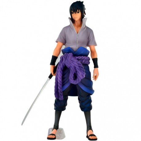 Boneco Naruto Shippuden Uchiha Sasuke Grandista Nero Bandai Banpresto