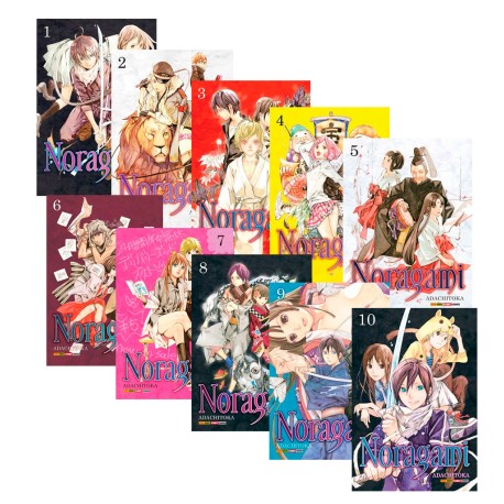 Kit 10 Mangás Noragami Volume 01 ao 10